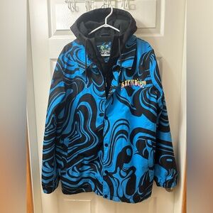 RIPNDIP Trippy Treat Black & Blue 10K Snowboard Jacket  Men’s Large